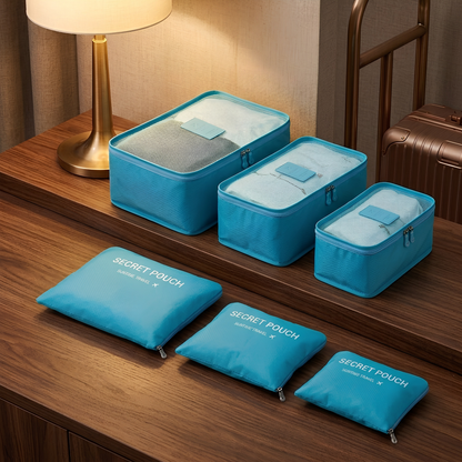 Set de 6 bolsas de almacenamiento para viaje