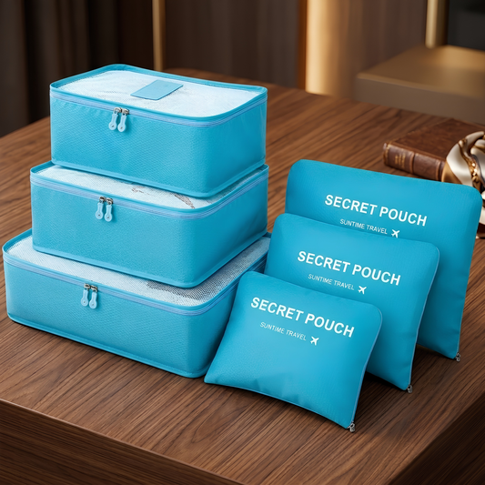 Set de 6 bolsas de almacenamiento para viaje