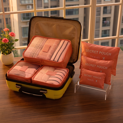 Set de 6 bolsas de almacenamiento para viaje